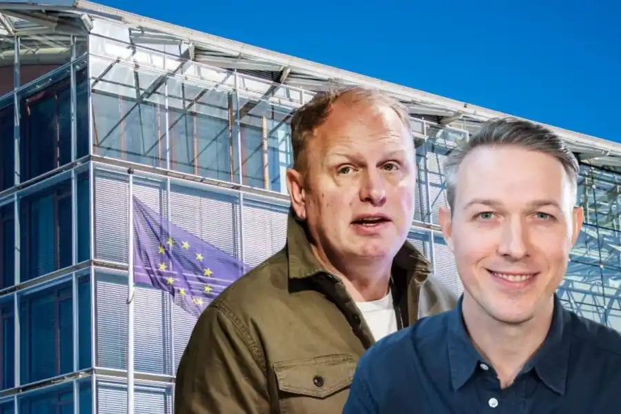 Henrik Henriksson, vd på Stegra och Patrik Möller, vd på CorPower Ocean. Foto: Pressbilder.