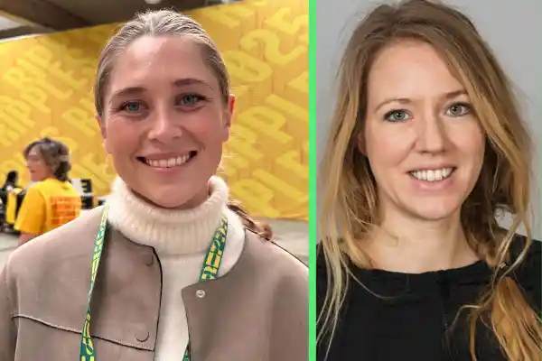 Paula Runsten, vd för Rebaba, och Ida Langborg, Vinnova. Foto: Pressbilder.