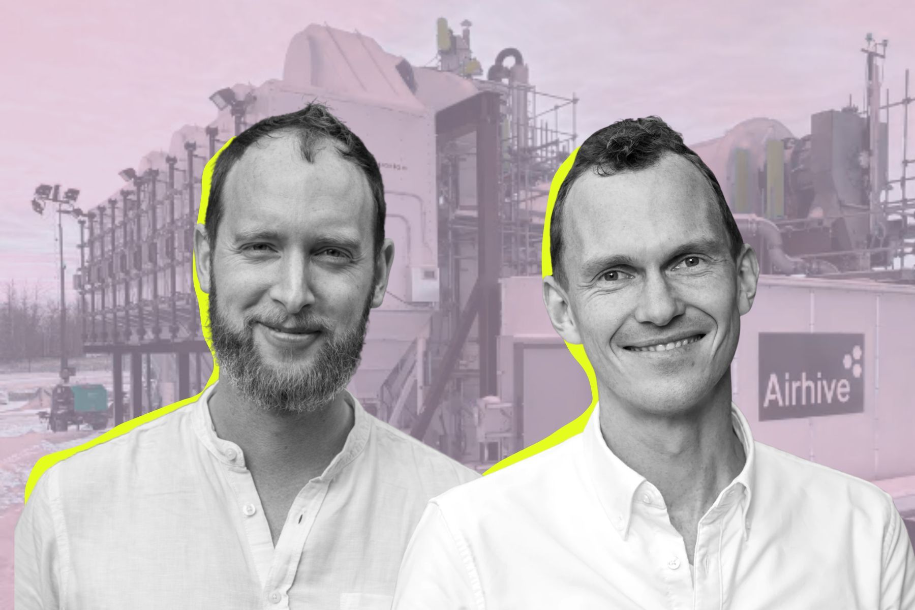 Rory Brown, CEO and co-founder of Airhive (left) and Reinier Zoomers, CEO of Carbyon. Press photos/Impact Loop design