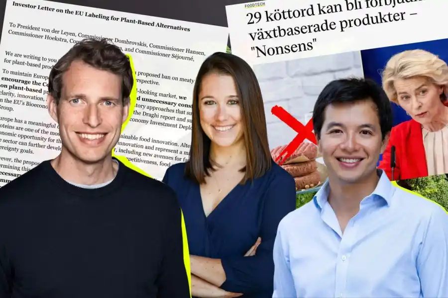 Gustaf Brandberg (Gullspång Re:Food), Amanda Schaible (Synthesis Capital), George Howard (CPT Capital). Foto: Pressbilder (montage).