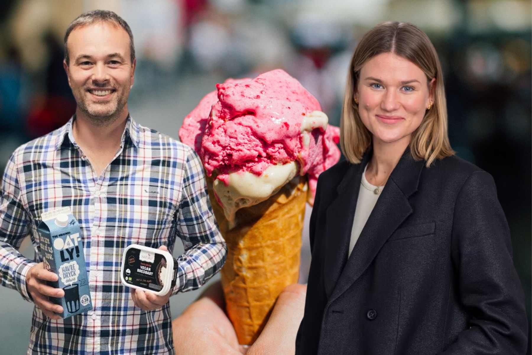 David Bryngelsson, CarbonCloud och Moa Frisk, Triumf Glass. Foto: pressbild.