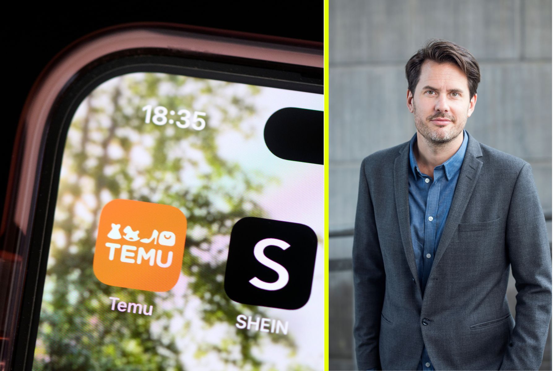 Jakob König på Fair Finance Guide kritiserar investeringarna i Temu. Foto: TT / pressbild.