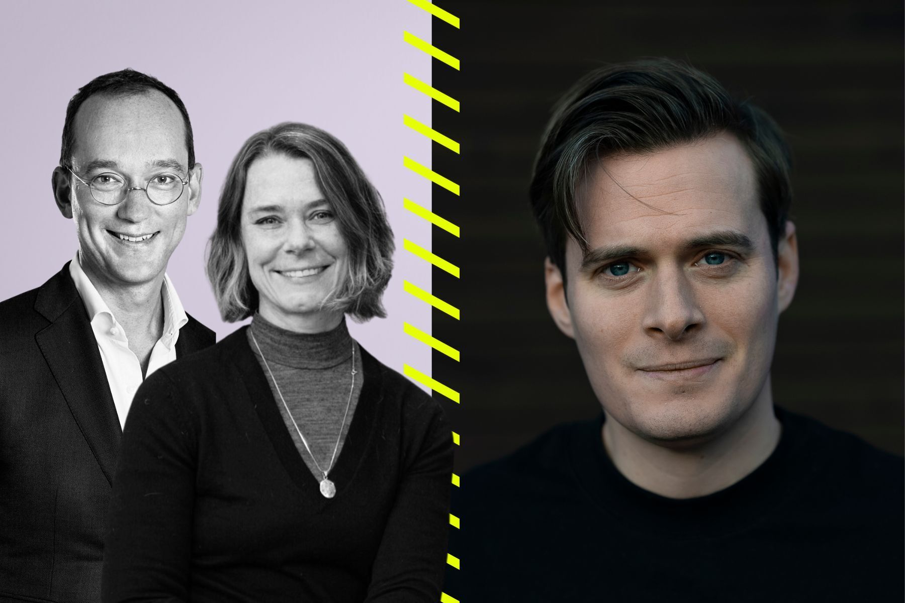 Investerarna Michael Storåkers och Ulrika Andersson samt Anders Ankarlid, medgrundare till Agood company