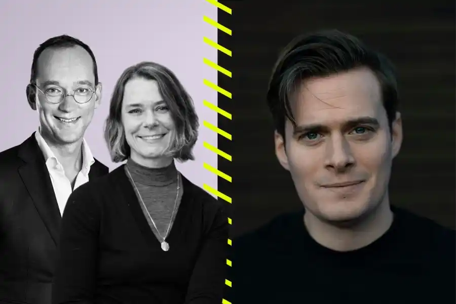 Investerarna Michael Storåkers och Ulrika Andersson samt Anders Ankarlid, medgrundare till Agood company