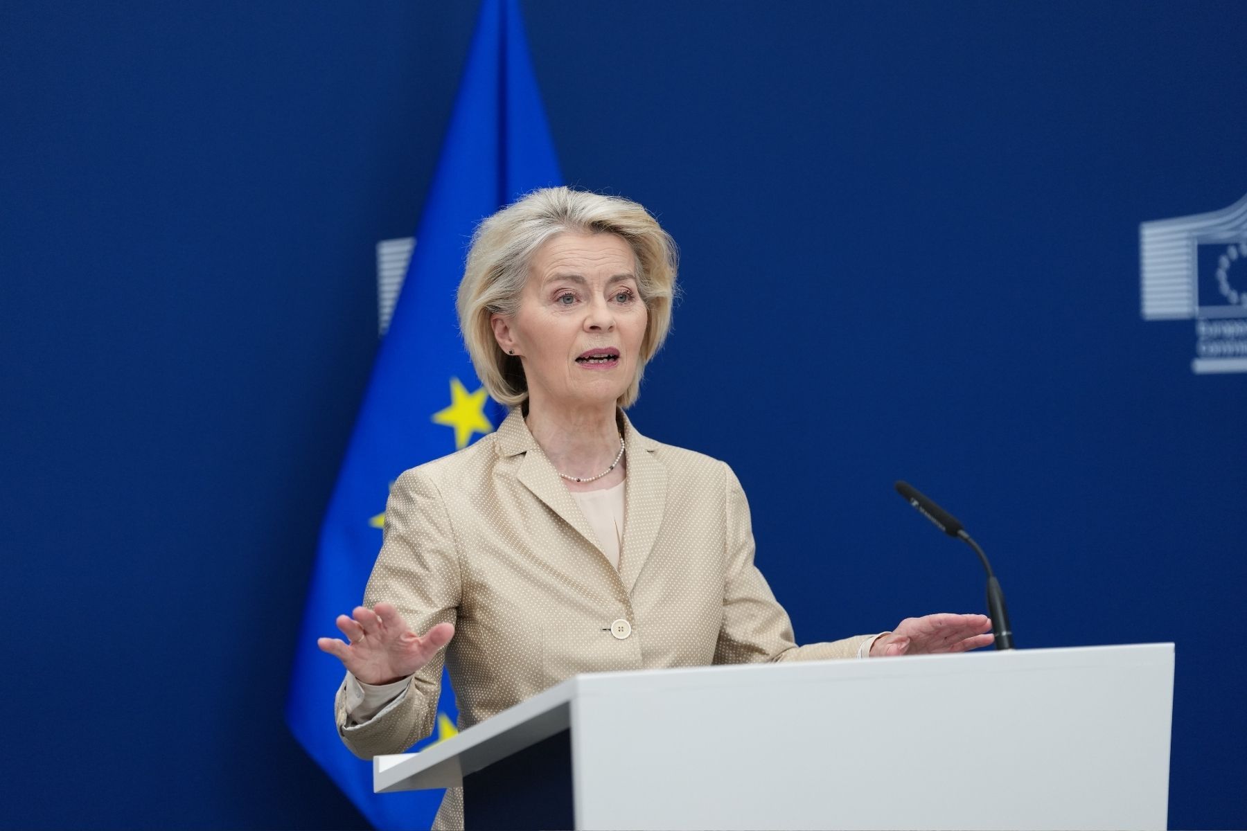 EU-kommissionens ordförande Ursula von der Leyen. Foto: TT.
