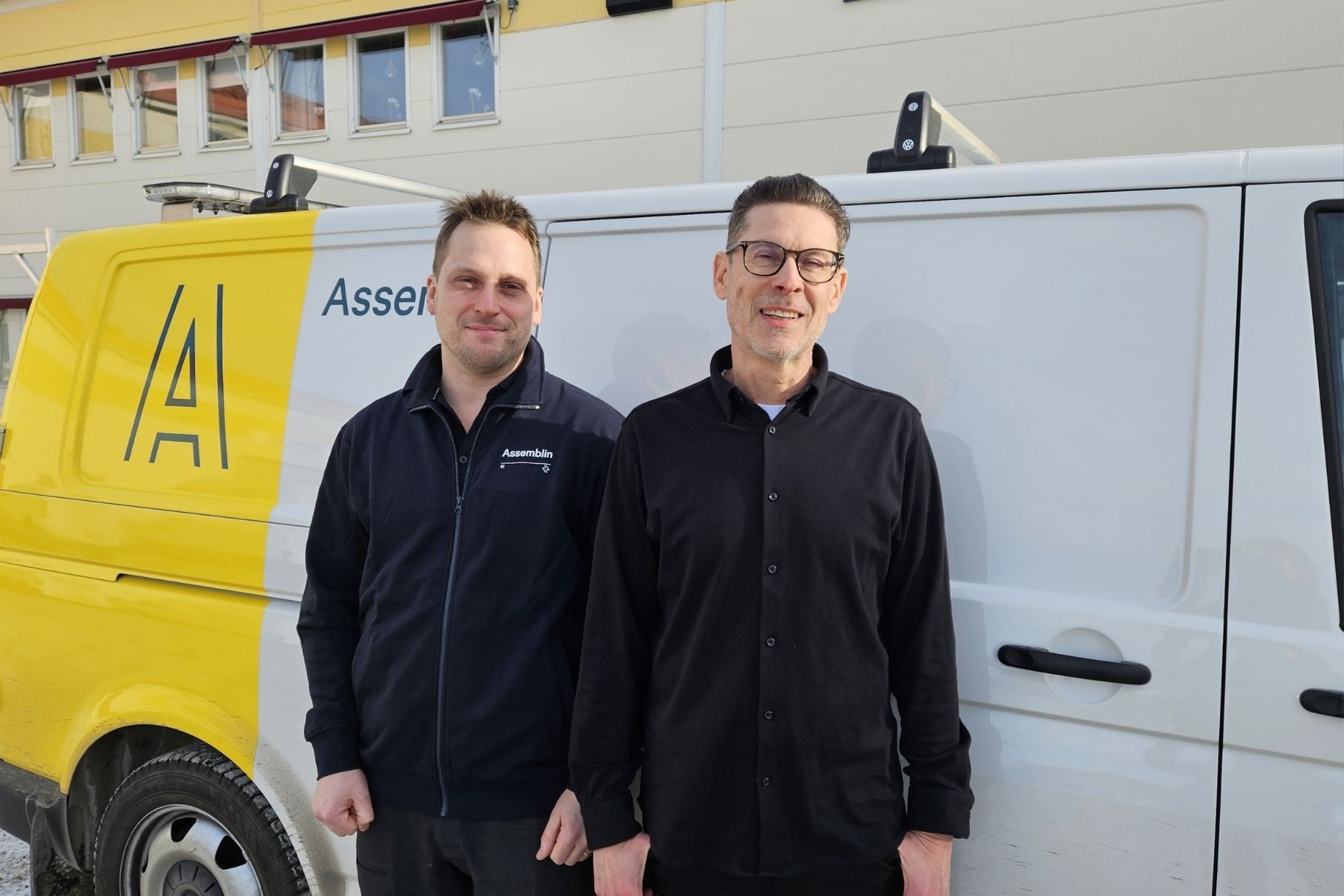 Jonas Stefansson (Stefanssons El), Anders Forsberg (Assemblin). Foto: Assemblin.