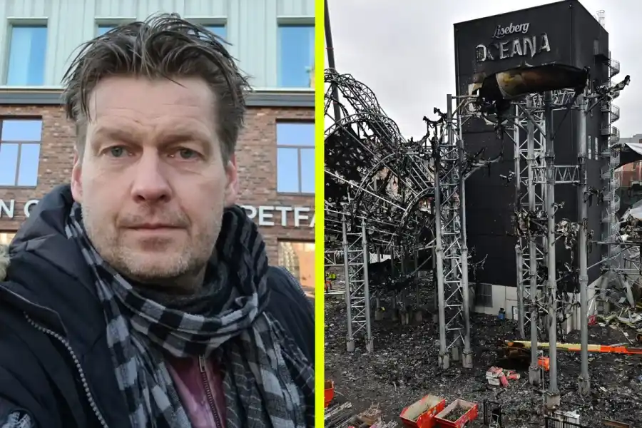 Emil Peterssen, grundare av Reparell, tappade en order efter branden på Liseberg. Foto: pressbild / TT.
