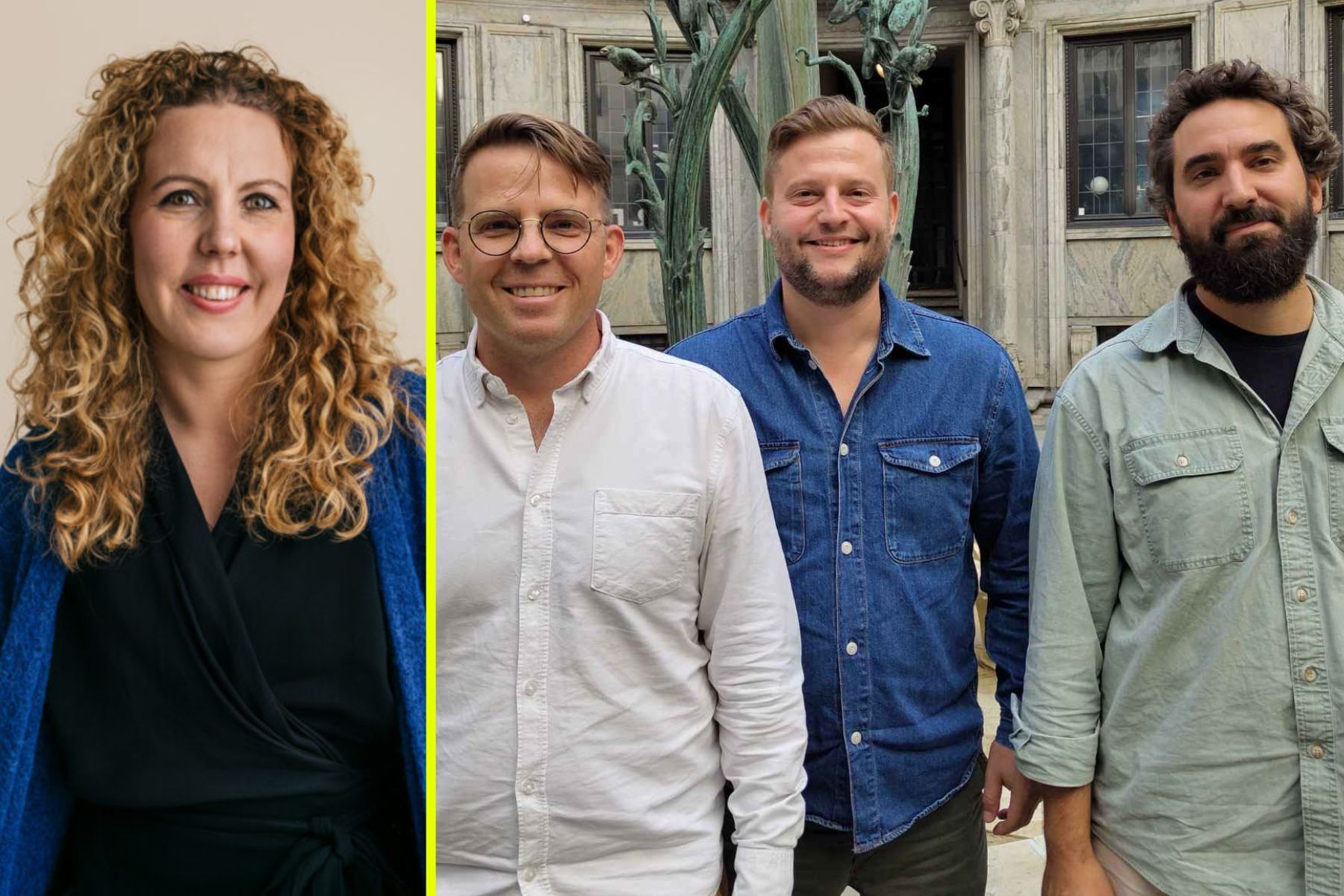 Sara Frykstrand Ångsröm, Industrifonden och Erik Stern, Oscar P. Ridell och Hermes Holm, Ymner.