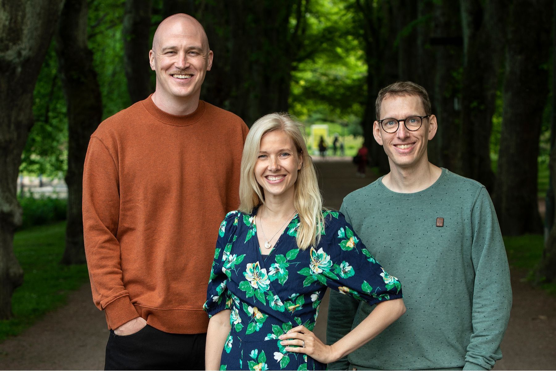 Joel Larsson, Heidi Lindvall and Hampus Jakobsson, founders of Swedish VC Pale Blue Dot. Photo: press image.
