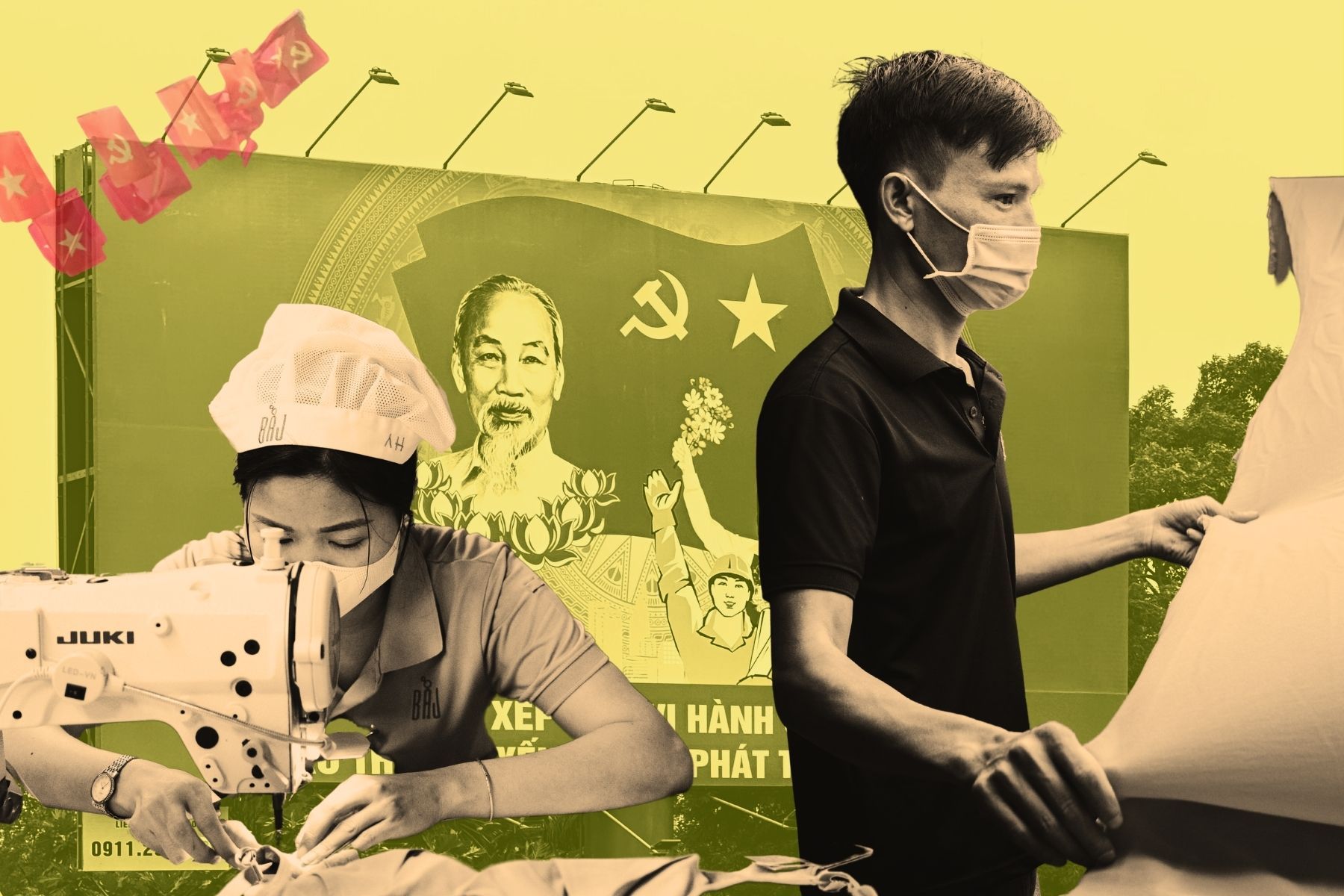 Impact Loop har besökt fabrikerna i Vietnam som H&M använder i sin modeproduktion. Foto: H&M / Jenny Kjellén (montage).