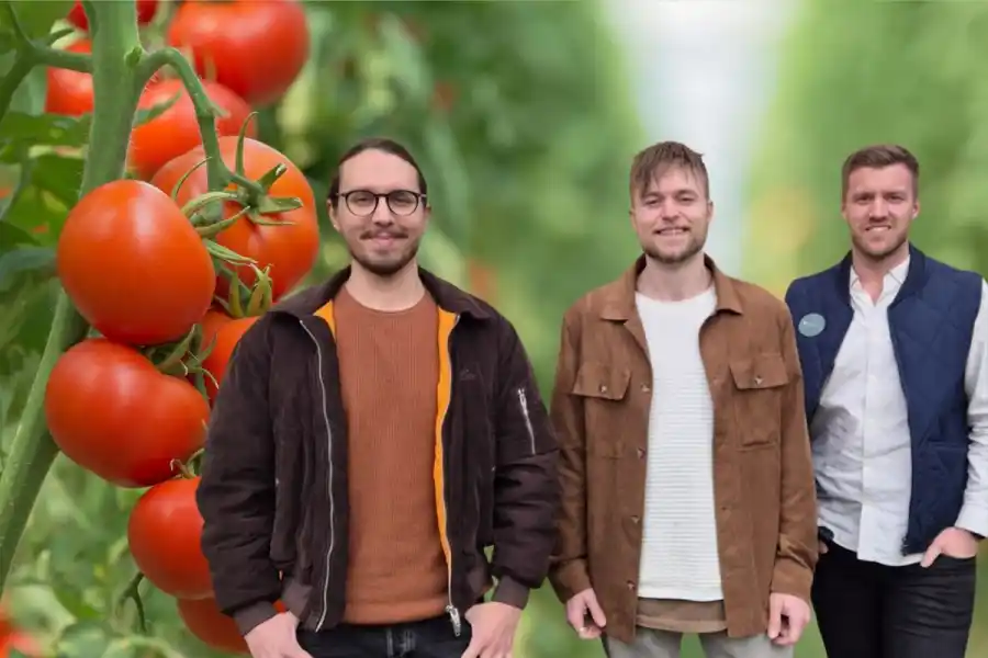 Henrik Niss, Oscar Davidsson, Robin Jansson driver Sonicflora. Foto: Pressbild.