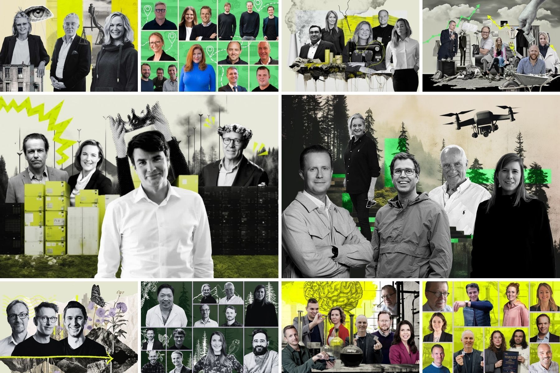 Ett urval av Impact Loops bransch-genomgångar. Grafik: Diana Demin.