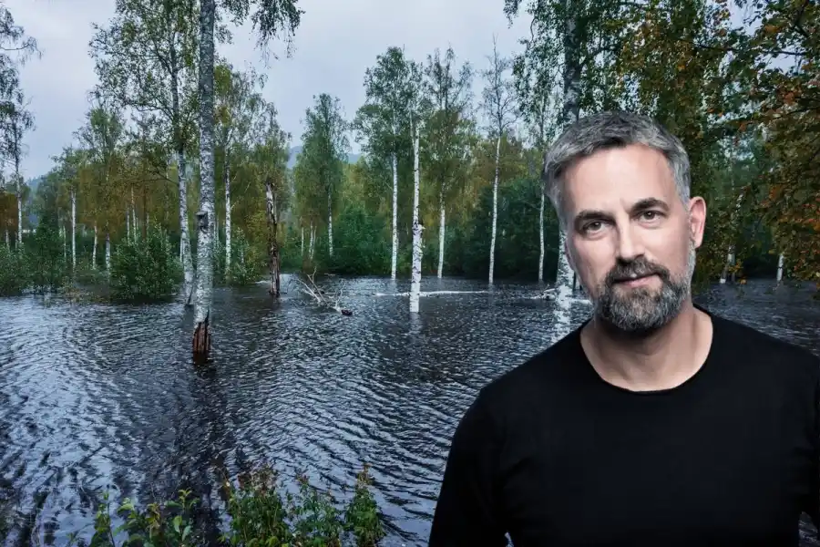 Klimatprofessorn Anders Levermann. Foto: TT / Pressbilder (montage).