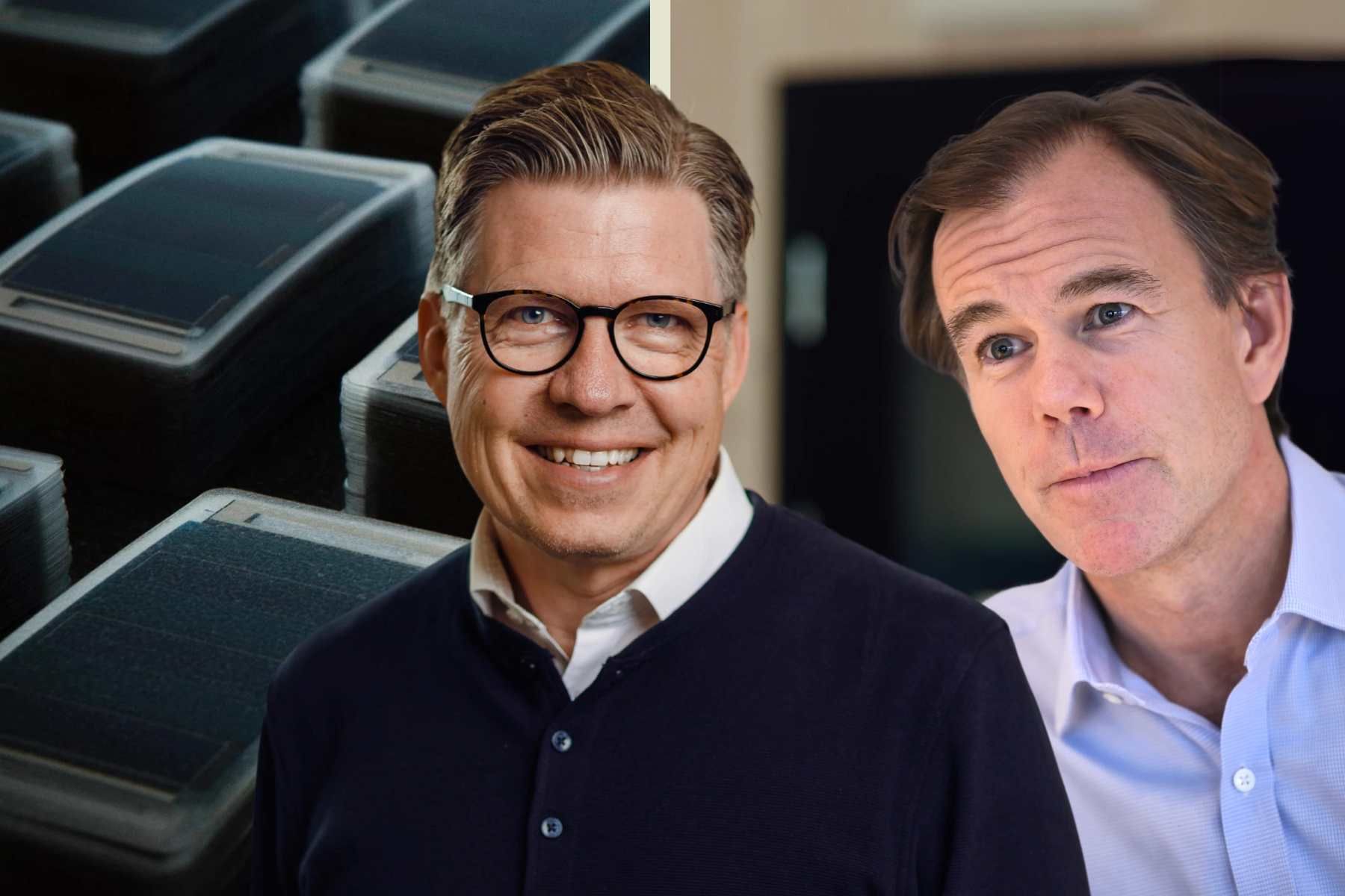 Mattias Josephson, Epishine (foto: pressbild), och investerare Karl-Johan Persson (foto: Foto: Samuel Steén / TT).