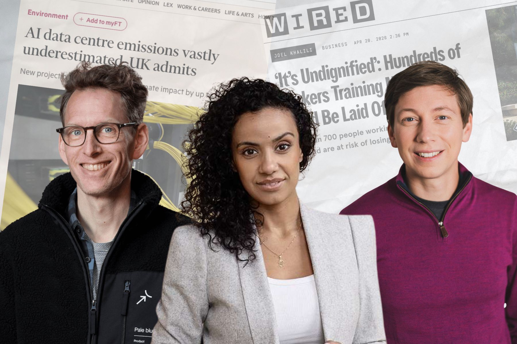Hampus Jakobsson (Pale Blue Dot), Nora Bavey, (Unconventional Ventures) och Craig Douglas (World Fund). Foto: Pressbilder (montage).