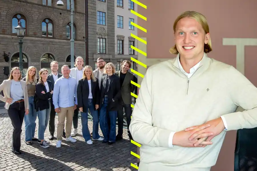 Henrik Olausson, vd och delar av teamet på Palats. Foto: Pressbilder.
