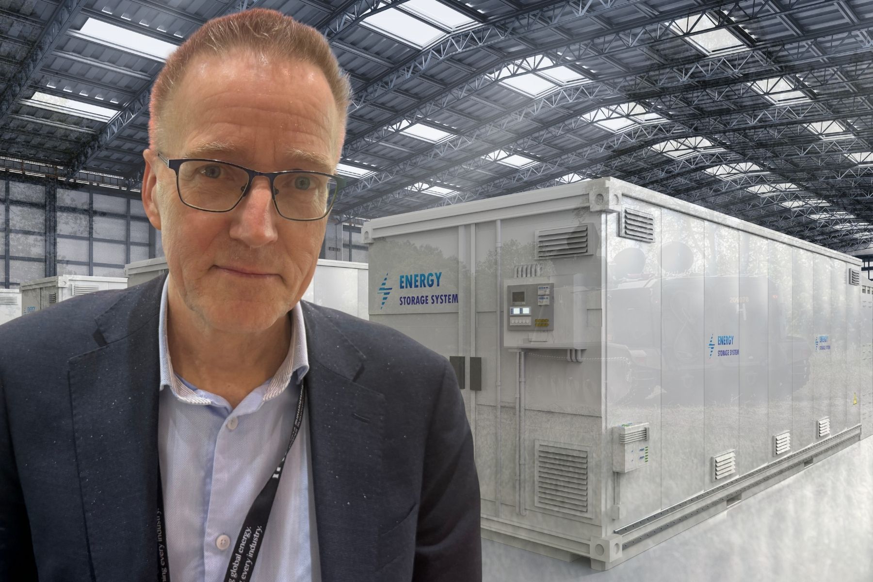 Johan Söderbom på Innoenergy. Foto: Gabriel Nilsson/Canva. Collage: Energy Loop.