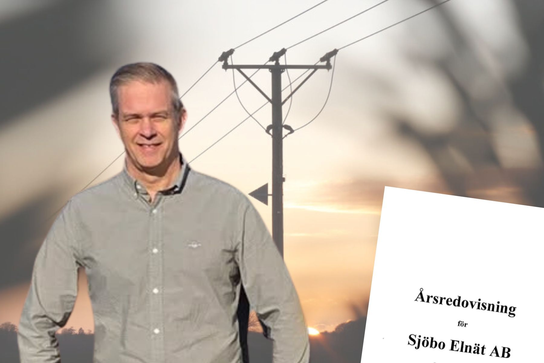 Roger Quist är vd för Sjöbo Elnät sedan januari 2026. Foto: Sjöbo Elnät (montage).