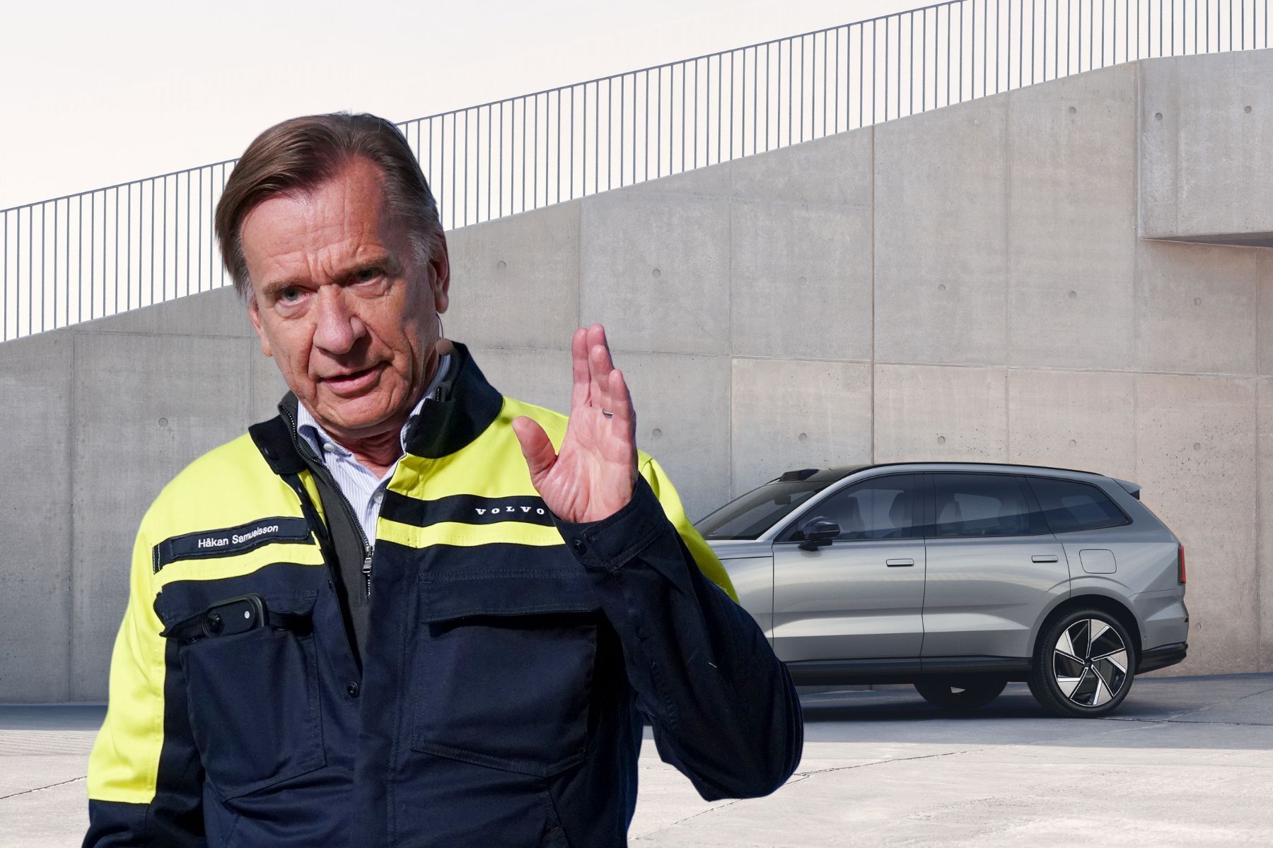 Håkan Samuelsson, vd på Volvo Cars. Pressbilder (montage).