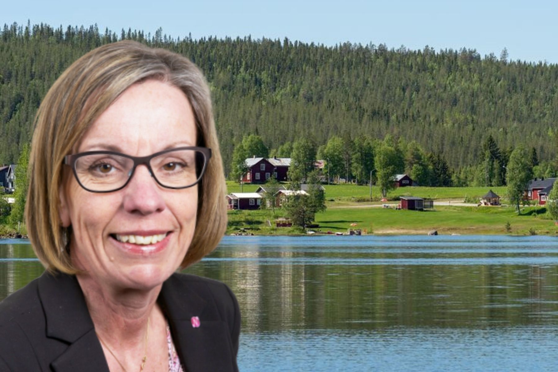 Maria Olsson på Övik Energi. Foto: Pressbilder (montage).