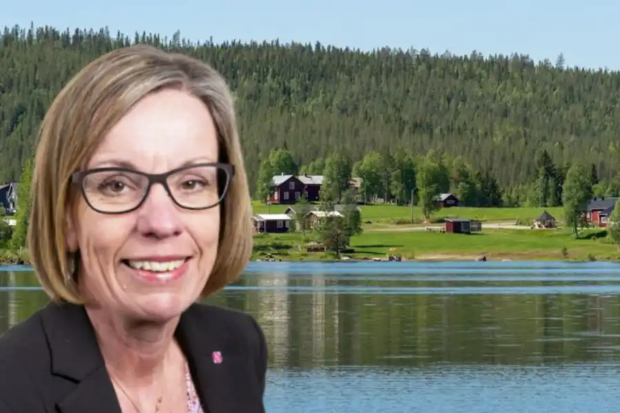 Maria Olsson på Övik Energi. Foto: Pressbilder (montage).