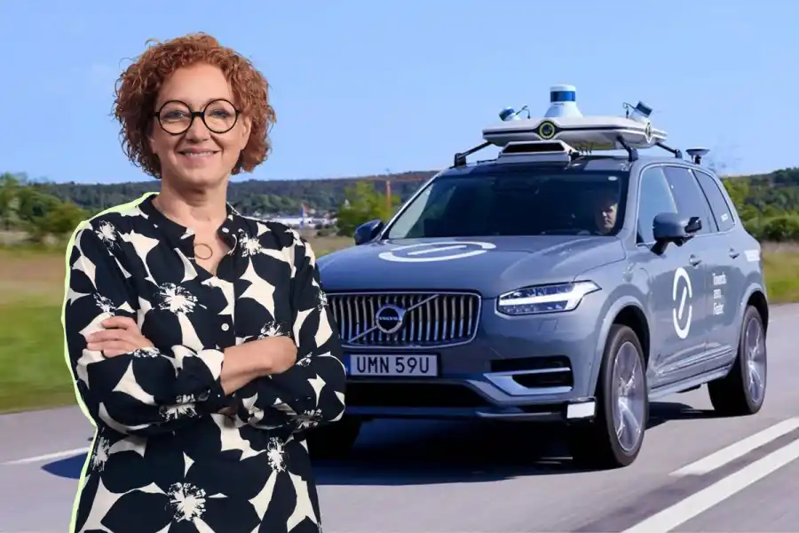Ödgärd Andersson, vd på Zenseact. Foto: pressbilder (montage)