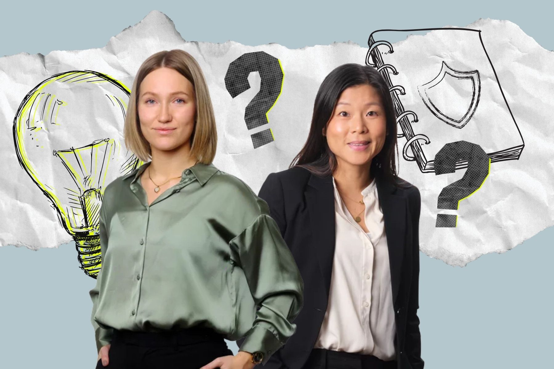 Anja Nousiainen Hult och Hanna Tilus, Cirio Advokatbyrå. Foto: Cirio och grafik av Impact Loop.