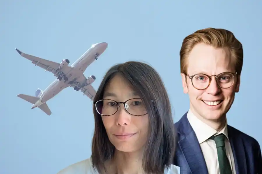 Celeste Yat Yin Lai, forskare på RISE och Ingmar Rentzhog, vd på We don't have time. Foto: Pressbilder.