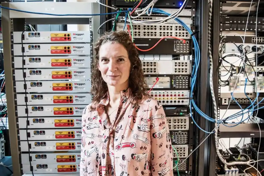 Lina Bertling Tjernberg, professor i elkraftnät på KTH. Foto: Lars Pehrson/TT.