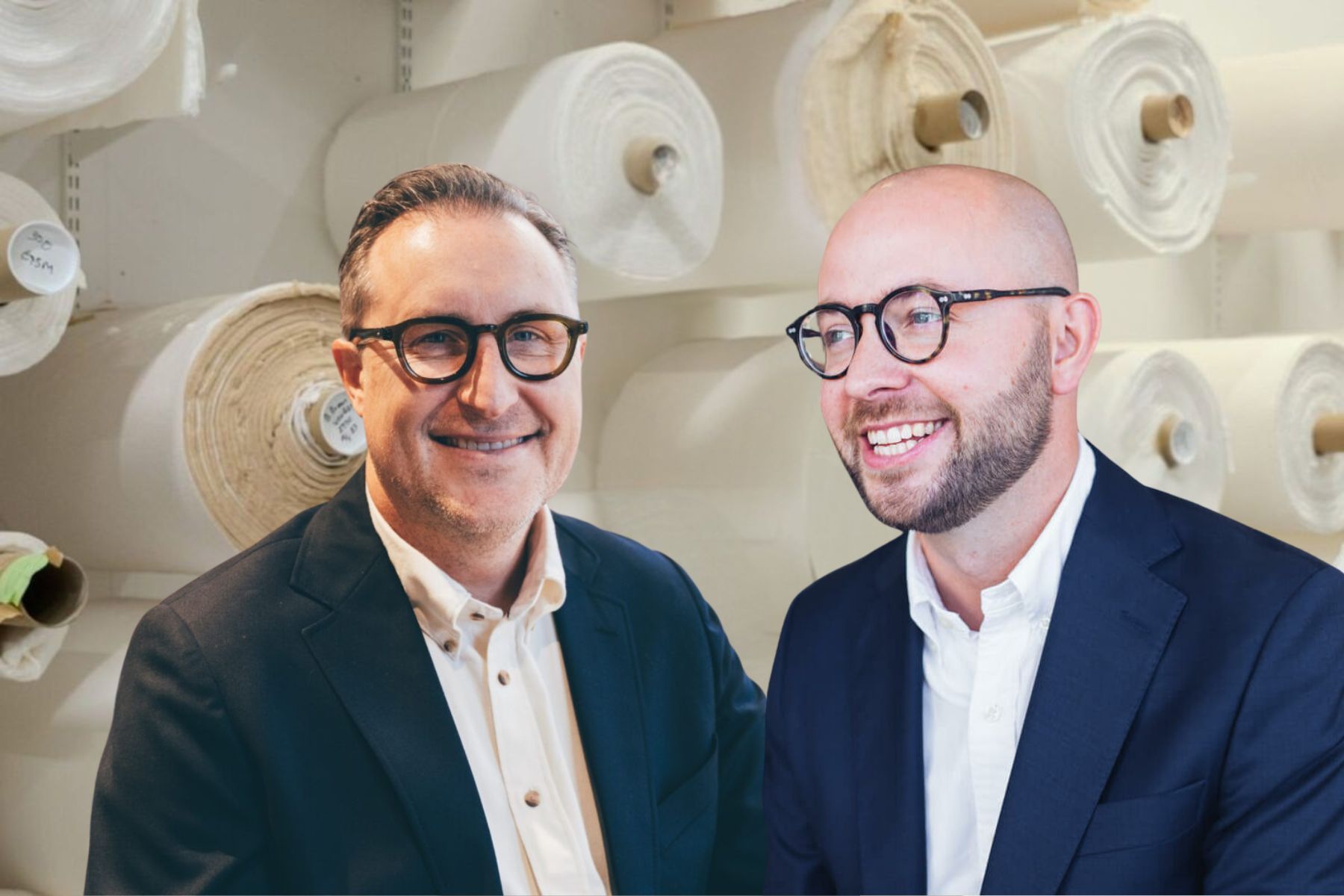Nya styrelseordföranden Niclas Möller och Linus Larsson Green, vd på Pulpac. Foto: Pressbilder.