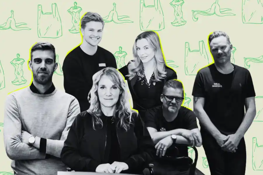 Några av bolagen som gynnas av nya lagförslaget är Innoscentia, Houdini Sportswear, Karma och Mealmakers. Foto: Innoscentia, Karma, Houdini/Rikard Westman och Mealmakers.