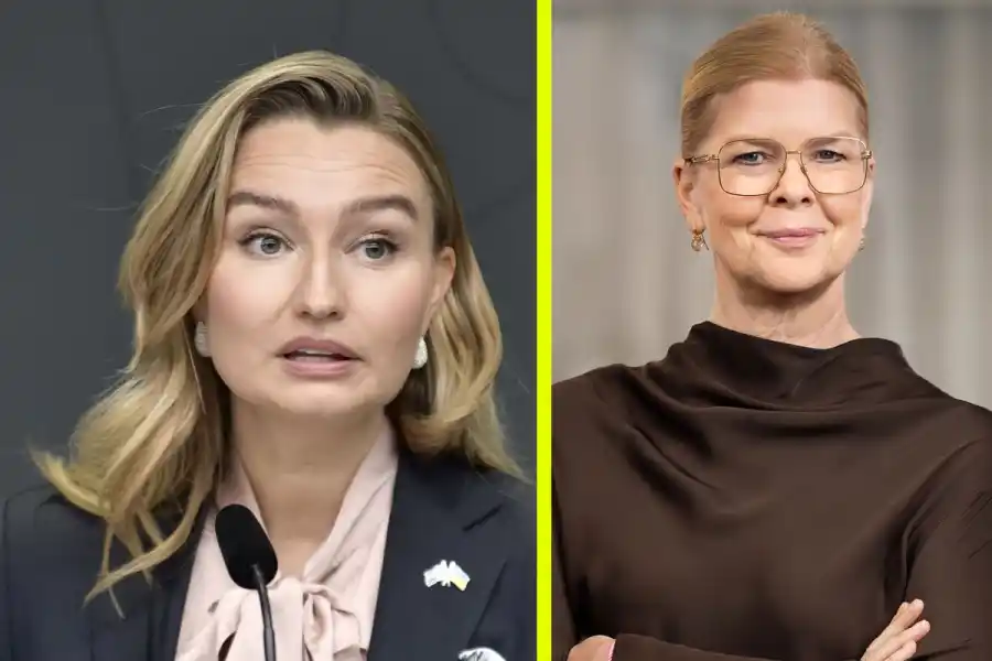 Ebba Busch och Malin Frenning. Foto: TT / pressbild.