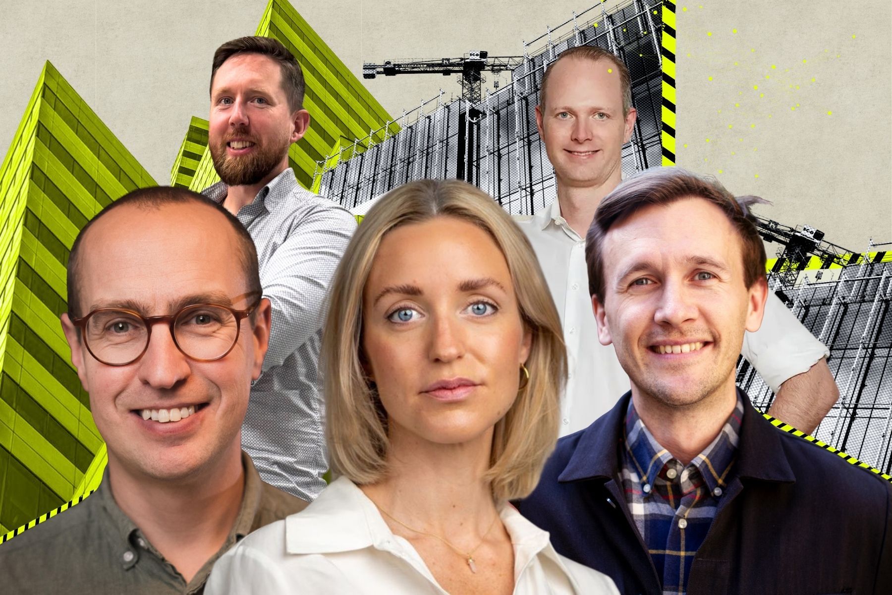 De vill göra byggbranschen klimatsmart. Foto: Pressbilder. Grafik: Impact Loop.