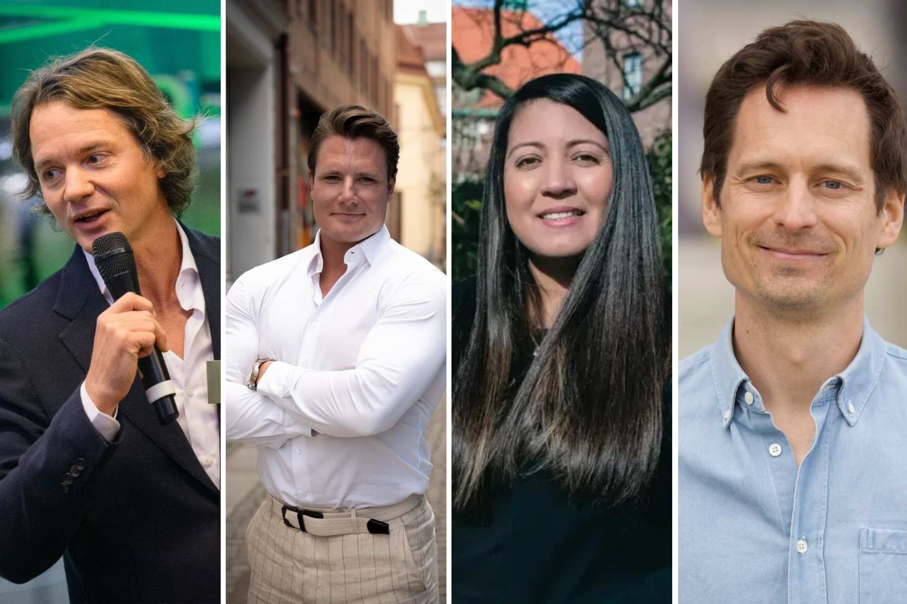 Jan Dinkelspiel (foto Daniel Ivarsson), Robin Andersson, Arelys Sosa och Kalle Nilvér. Foto: pressbilder.