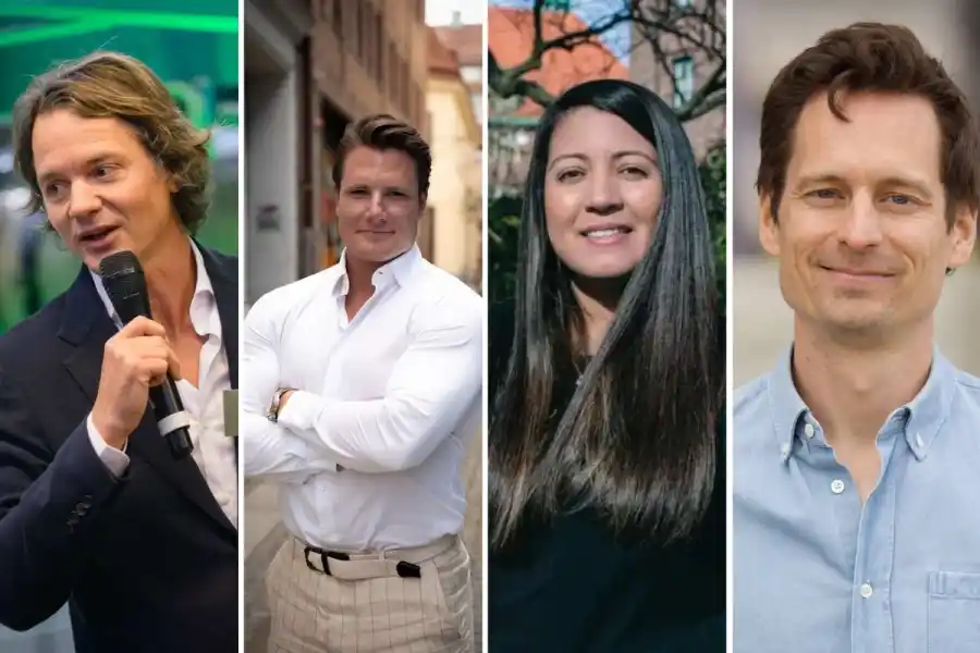 Jan Dinkelspiel (foto Daniel Ivarsson), Robin Andersson, Arelys Sosa och Kalle Nilvér. Foto: pressbilder.