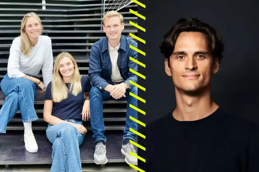 Vinds grundare Helene Bøhler, Jan-Tore Horn och Hilde Njøten, samt Alexander Danielsson, partner på Norrsken VC. Foto: pressbilder.