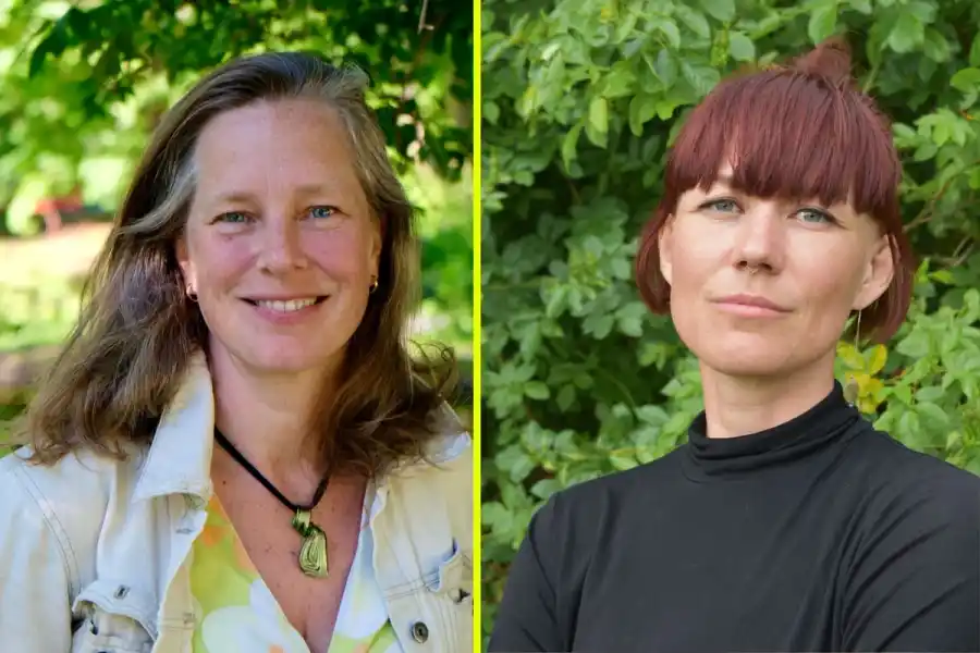 Louise Hård af Segerstad och Lova Brodin, Svensk Kolinlagring. Foto: Jakob Lundberg/Pressbild.
