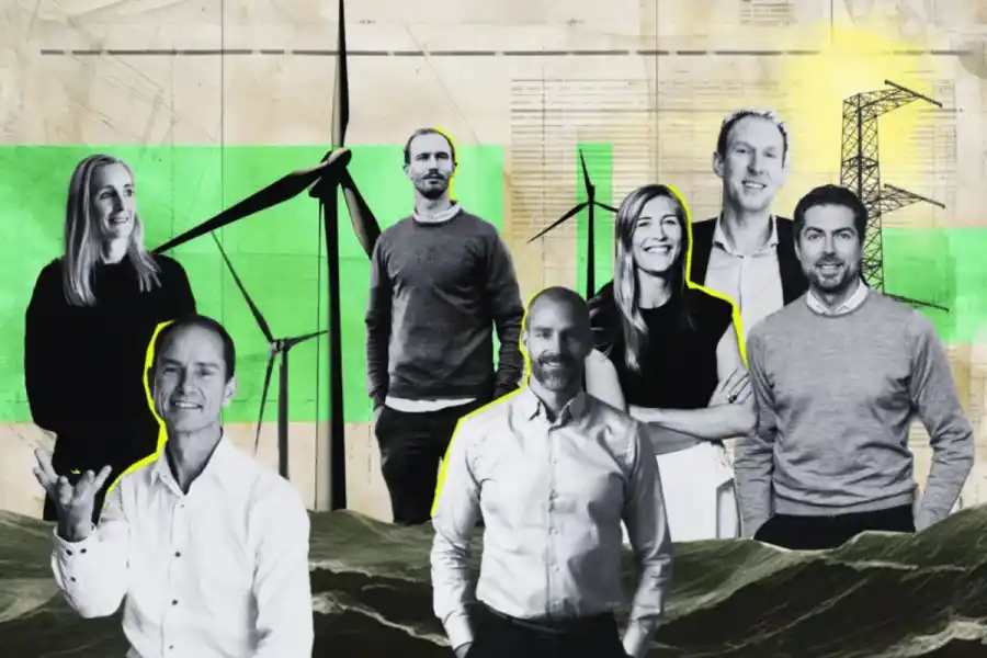 Några av entreprenörerna och investerarna i genomgången. Foto: press och grafik av Diana Demin, Impact Loop.