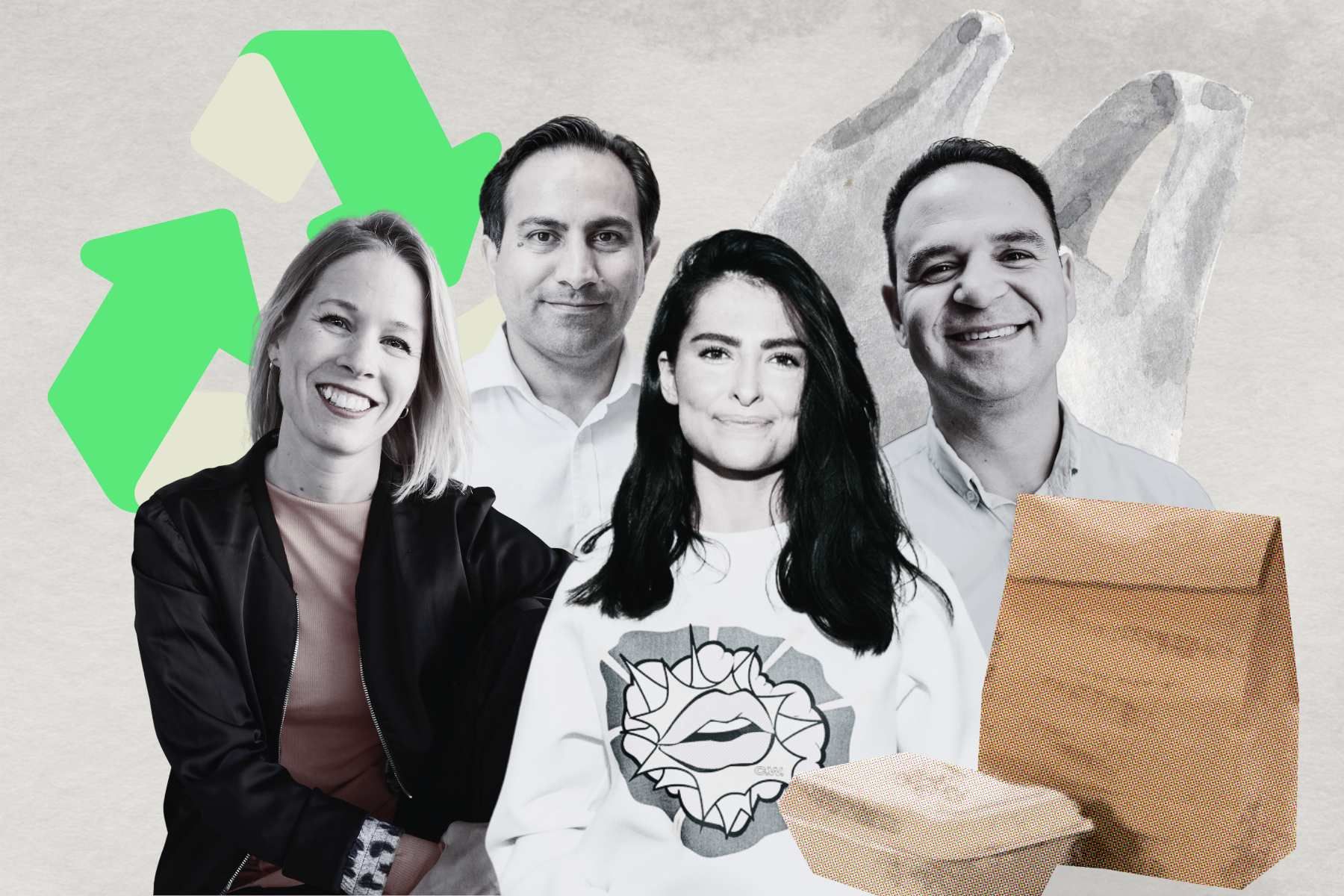 Clara Lidberg (Panter), Majid Alimadadi (Fibu), Berfin Roza Mert och Suwar Mert (Bower).