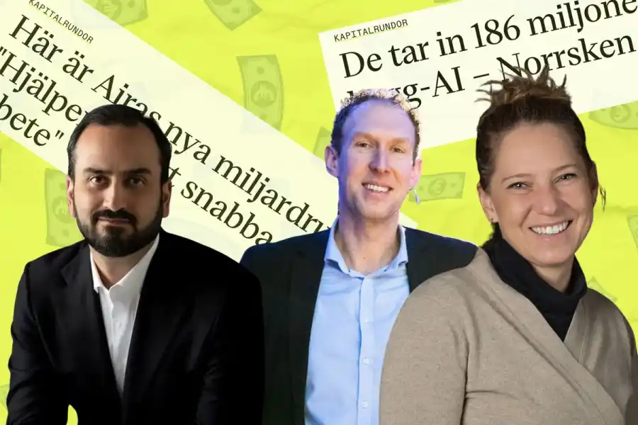 Några av de som säkrat stora investeringar i sina bolag. Foto: pressbilder / Canva.