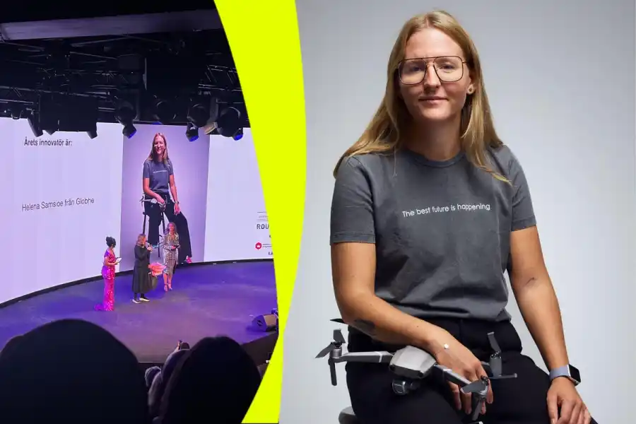 Helena Samsioe, grundare och vd för drönarbolaget Globhe. Foto: press.