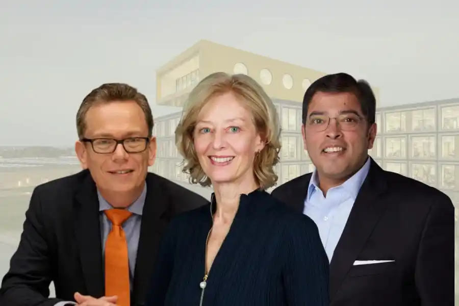 From left: AP Ventures' managing partner Andrew Hinkly and chairperson Penny Freer, and Anupam Bhargava, CEO at KIRKBI Climate. Press photos/Impact Loop design