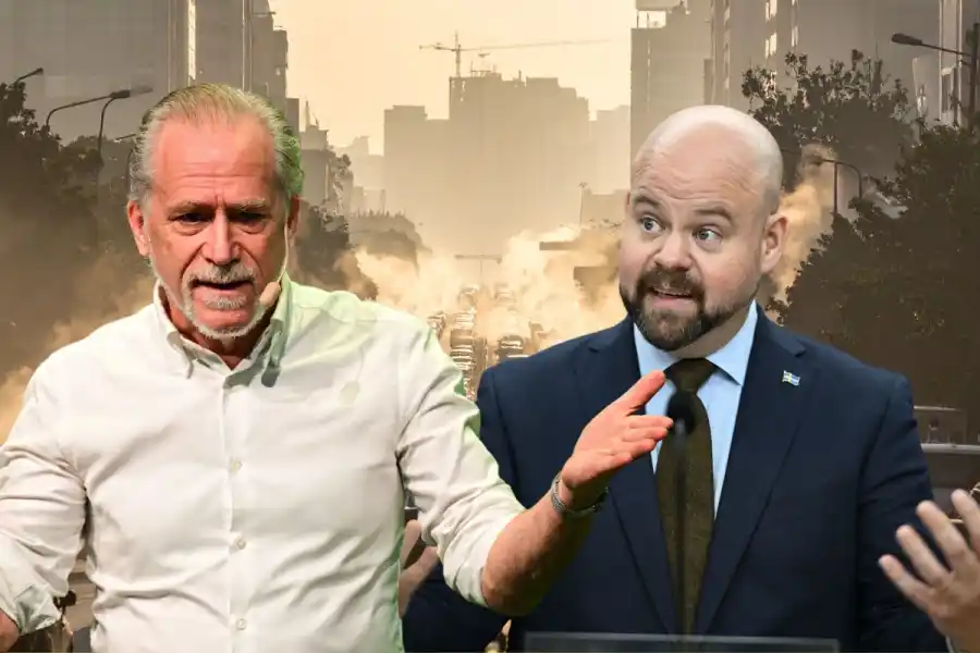 Daniel Helldén (MP) och Peter Kullgren (KD). Foto: TT/Pressbild (montage).