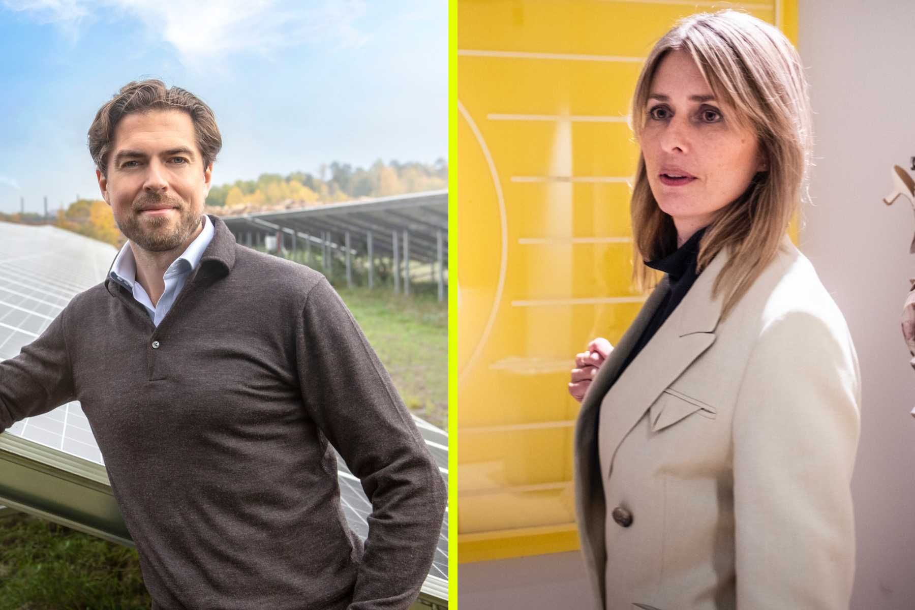 Helena Helmersson, vd för H&M och Harald Överholm, vd för Alight.