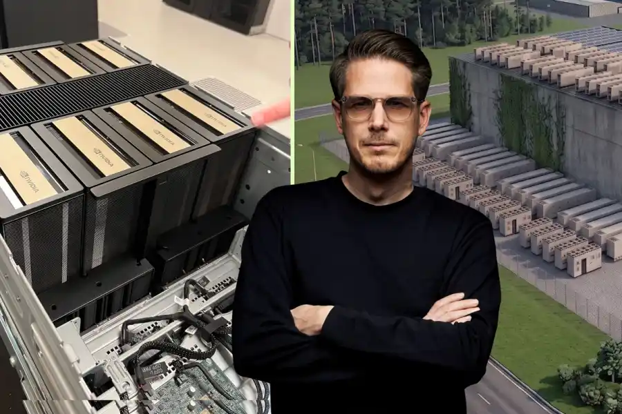 Robert Lidberg, medgrundare och vd för Airon. Foto: pressbilder (kollage)