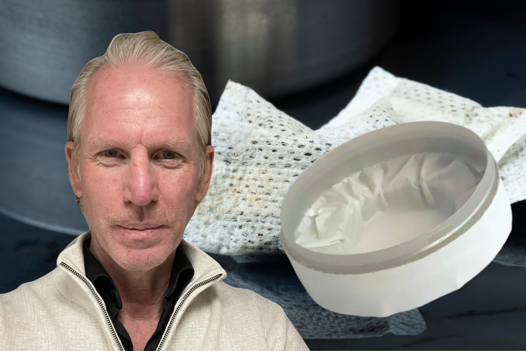 Fredrik Möllersten och hans snusdosa. Foto: pressbild / Canva.