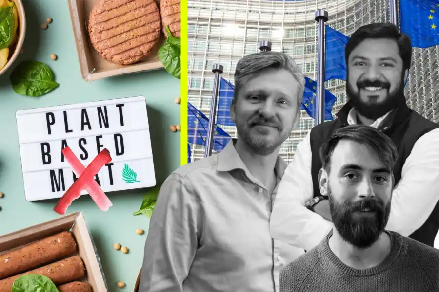 Kristoffer Sunér, healthy food lead at Greenfood Group, Ramkumar Nair, founder of SMAQO, and Rob De Schutter, representative of environmental NGO WePlanet