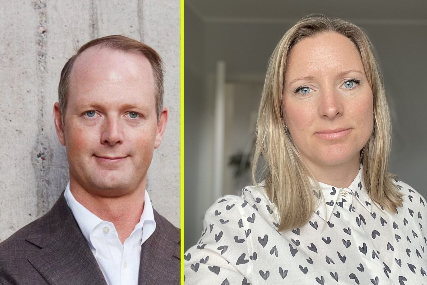 Oscar Hållén, Cemvision och Sara Löfgren, Skanska. Foto: pressbilder.
