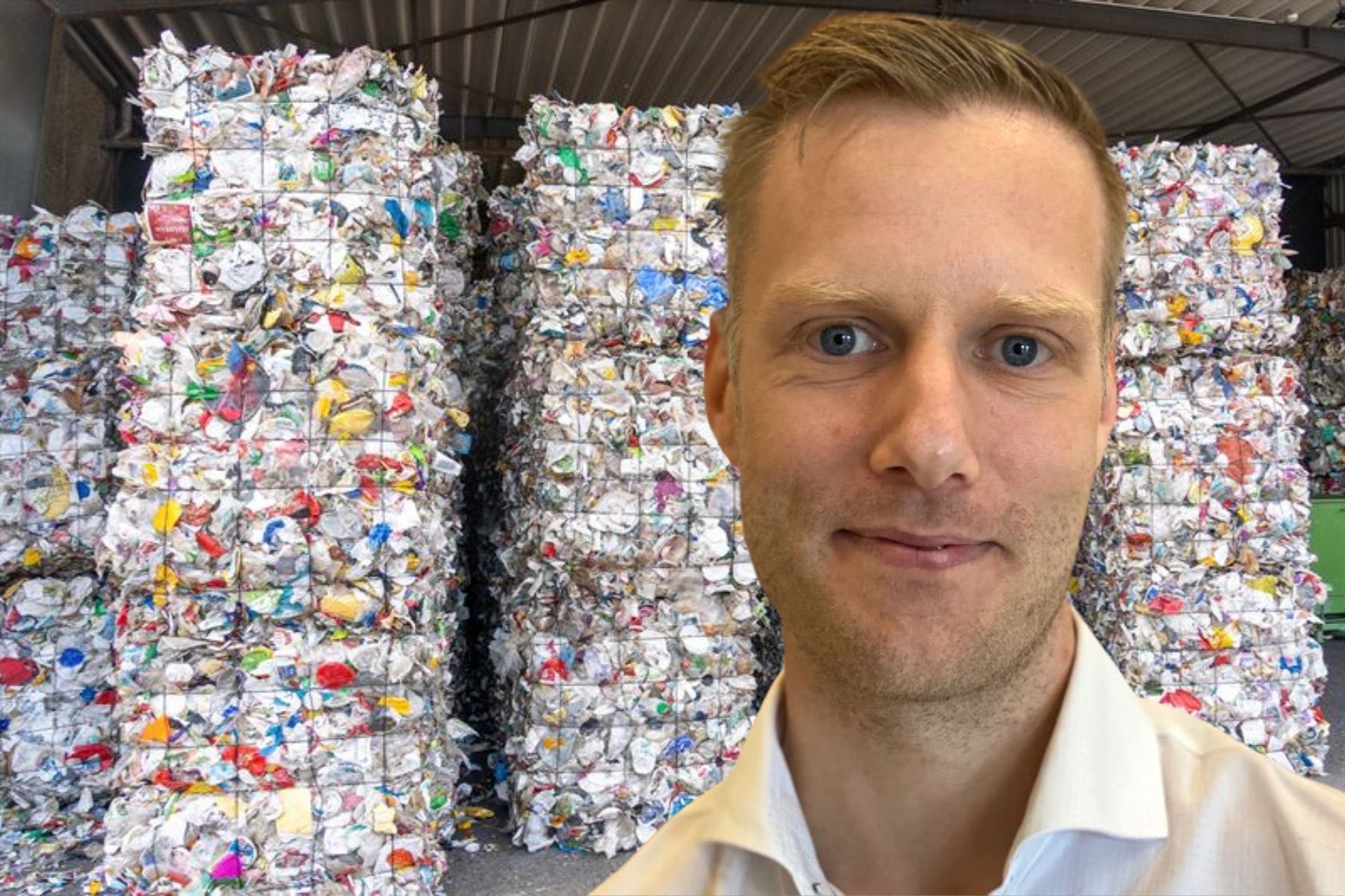 Rickard Jansson, Svensk Plaståtervinning. Foto: Pressbilder. Montage: Impact Loop.