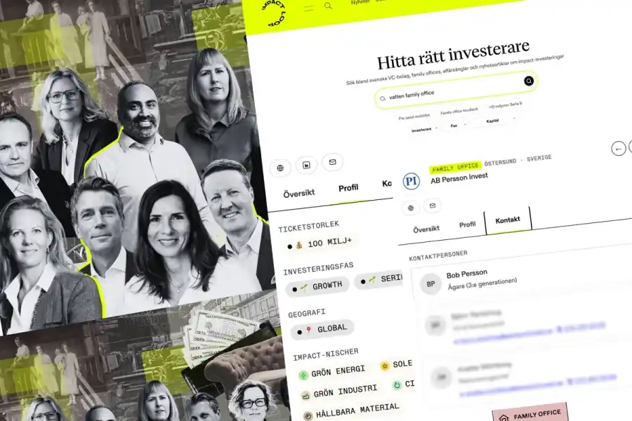 I Impact Loops investerar-databas kan du nu få fram rätt family office för ditt bolag på bara några sekunder.